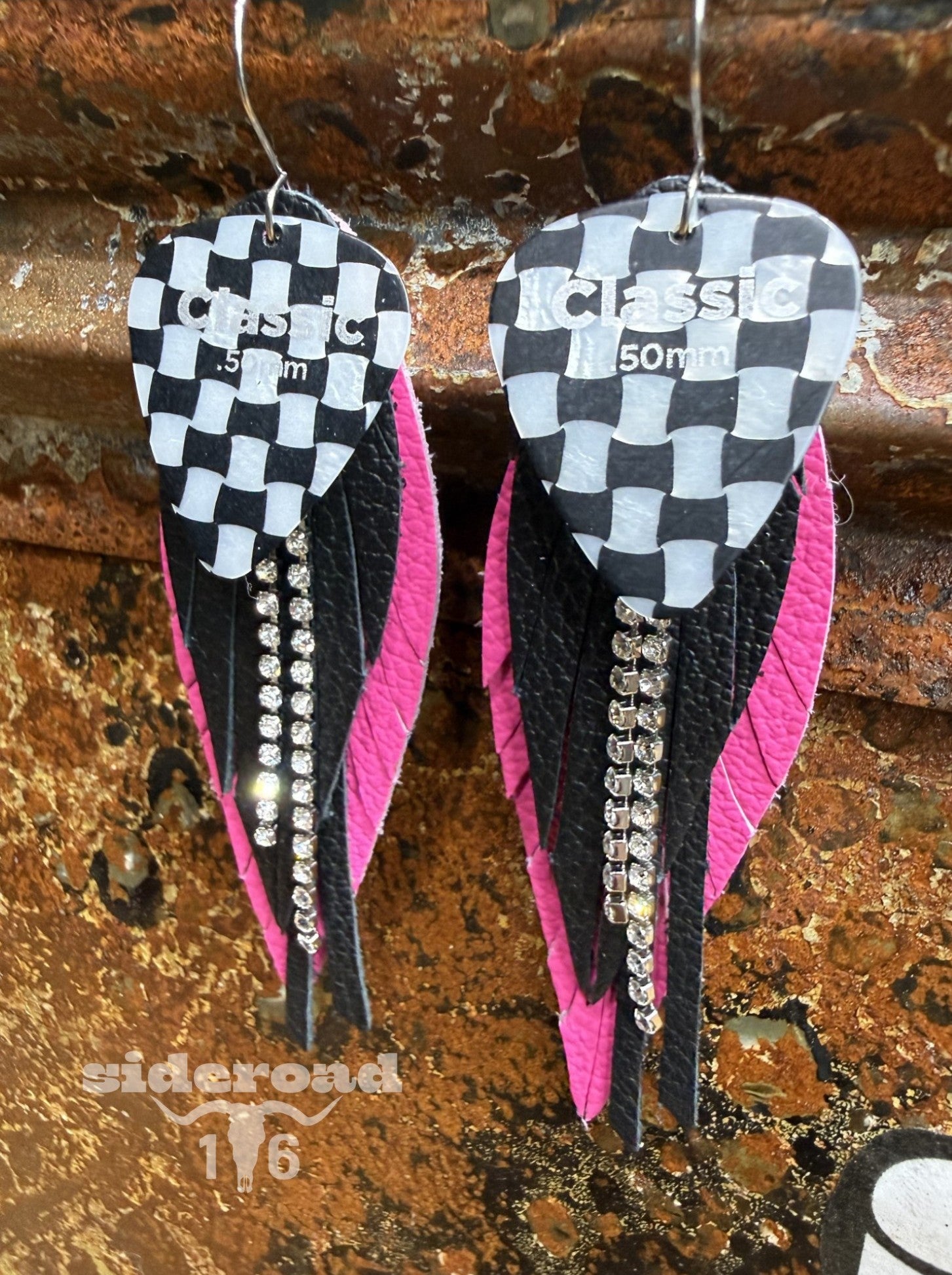 Checked Out Fringe | Hot Pink