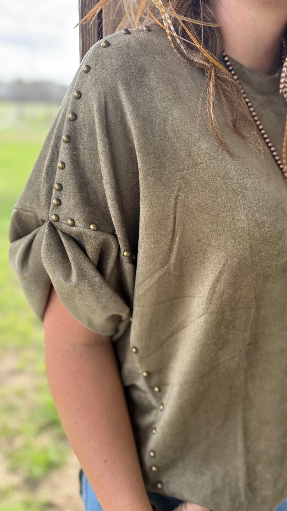 Desert Metal Studded Oversided Tee